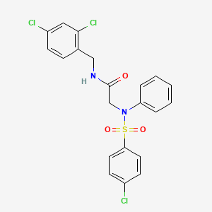 N~2~-[(4-chlorophenyl)sulfonyl]-N-(2,4-dichlorobenzyl)-N~2~-phenylglycinamide