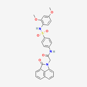 N-{4-[(2,4-dimethoxyphenyl)sulfamoyl]phenyl}-2-(2-oxobenzo[cd]indol-1(2H)-yl)acetamide