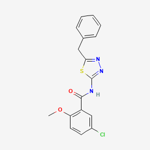 N-(5-benzyl-1,3,4-thiadiazol-2-yl)-5-chloro-2-methoxybenzamide