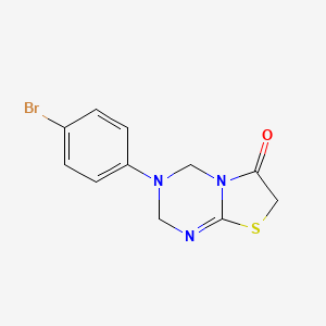 3-(4-bromophenyl)-3,4-dihydro-2H-[1,3]thiazolo[3,2-a][1,3,5]triazin-6(7H)-one