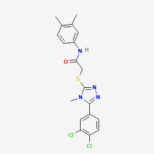 2-{[5-(3,4-dichlorophenyl)-4-methyl-4H-1,2,4-triazol-3-yl]sulfanyl}-N-(3,4-dimethylphenyl)acetamide