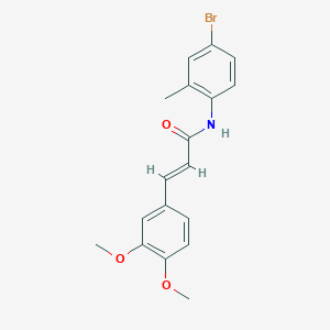 (E)-N-(4-BROMO-2-METHYLPHENYL)-3-(3,4-DIMETHOXYPHENYL)-2-PROPENAMIDE