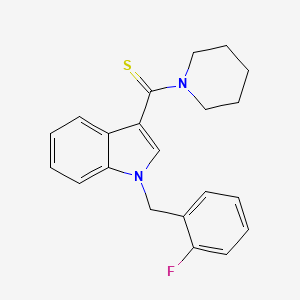 [1-(2-fluorobenzyl)-1H-indol-3-yl](piperidin-1-yl)methanethione