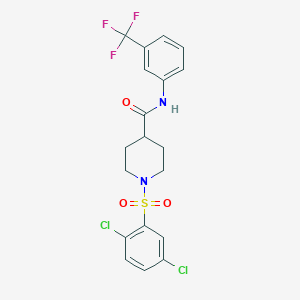 1-(2,5-dichlorophenyl)sulfonyl-N-[3-(trifluoromethyl)phenyl]piperidine-4-carboxamide