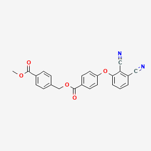 molecular formula C24H16N2O5 B3632377 4-(methoxycarbonyl)benzyl 4-(2,3-dicyanophenoxy)benzoate 