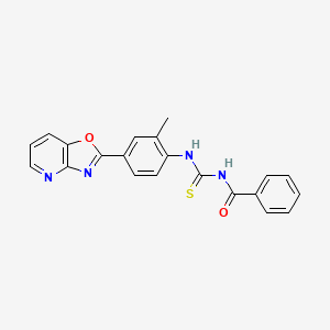 1-BENZOYL-3-(2-METHYL-4-{[1,3]OXAZOLO[4,5-B]PYRIDIN-2-YL}PHENYL)THIOUREA