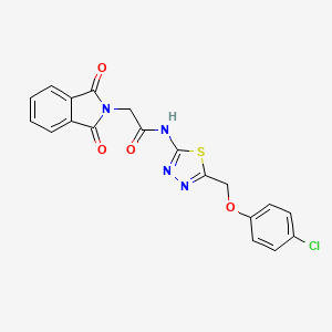 N-{5-[(4-CHLOROPHENOXY)METHYL]-1,3,4-THIADIAZOL-2-YL}-2-(1,3-DIOXO-2,3-DIHYDRO-1H-ISOINDOL-2-YL)ACETAMIDE