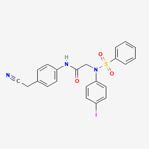 N-[4-(cyanomethyl)phenyl]-N~2~-(4-iodophenyl)-N~2~-(phenylsulfonyl)glycinamide