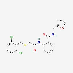 2-({[(2,6-dichlorobenzyl)thio]acetyl}amino)-N-(2-furylmethyl)benzamide