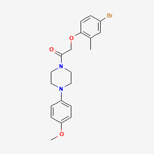 1-[(4-bromo-2-methylphenoxy)acetyl]-4-(4-methoxyphenyl)piperazine