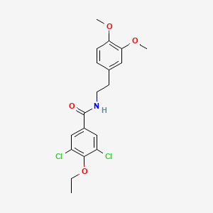 3,5-dichloro-N-[2-(3,4-dimethoxyphenyl)ethyl]-4-ethoxybenzamide