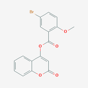 2-oxo-2H-chromen-4-yl 5-bromo-2-methoxybenzoate