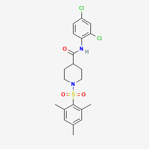 N-(2,4-dichlorophenyl)-1-[(2,4,6-trimethylphenyl)sulfonyl]piperidine-4-carboxamide