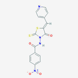4-nitro-N-[4-oxo-5-(4-pyridinylmethylene)-2-thioxo-1,3-thiazolidin-3-yl]benzamide