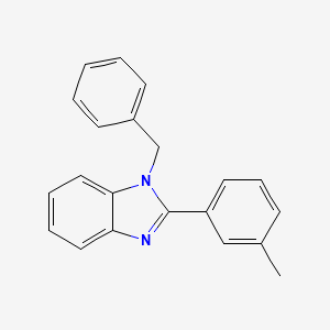 1-BENZYL-2-(3-METHYLPHENYL)-1H-1,3-BENZODIAZOLE