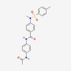 N-[4-(acetylamino)phenyl]-4-{methyl[(4-methylphenyl)sulfonyl]amino}benzamide