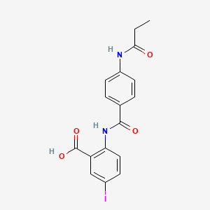 5-iodo-2-{[4-(propionylamino)benzoyl]amino}benzoic acid