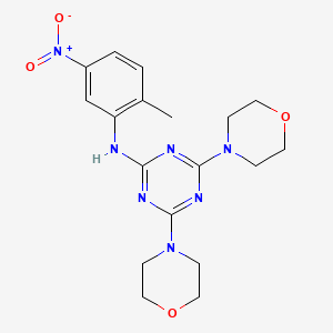 N-(2-methyl-5-nitrophenyl)-4,6-di-4-morpholinyl-1,3,5-triazin-2-amine