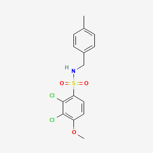 2,3-dichloro-4-methoxy-N-(4-methylbenzyl)benzenesulfonamide