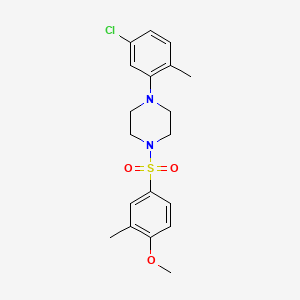 1-(5-chloro-2-methylphenyl)-4-[(4-methoxy-3-methylphenyl)sulfonyl]piperazine