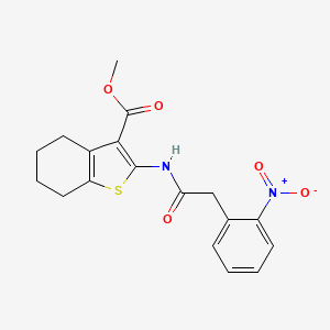 methyl 2-{[(2-nitrophenyl)acetyl]amino}-4,5,6,7-tetrahydro-1-benzothiophene-3-carboxylate