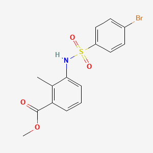 methyl 3-{[(4-bromophenyl)sulfonyl]amino}-2-methylbenzoate