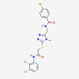 4-bromo-N-{[5-({2-[(2,3-dichlorophenyl)amino]-2-oxoethyl}sulfanyl)-4-methyl-4H-1,2,4-triazol-3-yl]methyl}benzamide