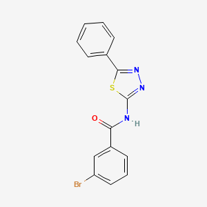 3-bromo-N-(5-phenyl-1,3,4-thiadiazol-2-yl)benzamide