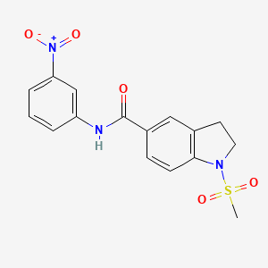 1-(methylsulfonyl)-N-(3-nitrophenyl)-5-indolinecarboxamide