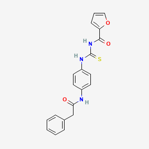 N-({4-[(phenylacetyl)amino]phenyl}carbamothioyl)furan-2-carboxamide