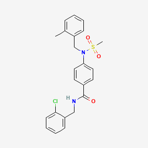 N-(2-chlorobenzyl)-4-[(2-methylbenzyl)(methylsulfonyl)amino]benzamide