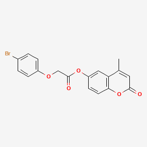 (4-Methyl-2-oxochromen-6-yl) 2-(4-bromophenoxy)acetate