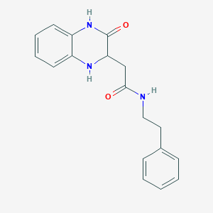 2-(3-Oxo-1,2,3,4-tetrahydro-quinoxalin-2-yl)-N-phenethyl-acetamide