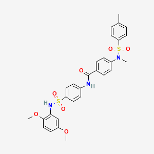 N-(4-{[(2,5-dimethoxyphenyl)amino]sulfonyl}phenyl)-4-{methyl[(4-methylphenyl)sulfonyl]amino}benzamide