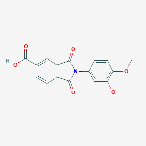 2-(3,4-dimethoxyphenyl)-1,3-dioxo-2,3-dihydro-1H-isoindole-5-carboxylic acid