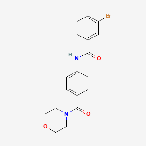 3-bromo-N-[4-(4-morpholinylcarbonyl)phenyl]benzamide