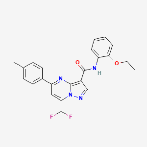 7-(difluoromethyl)-N-(2-ethoxyphenyl)-5-(4-methylphenyl)pyrazolo[1,5-a]pyrimidine-3-carboxamide