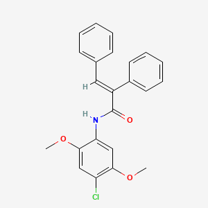 (2E)-N-(4-chloro-2,5-dimethoxyphenyl)-2,3-diphenylprop-2-enamide