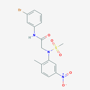 N~1~-(3-bromophenyl)-N~2~-(2-methyl-5-nitrophenyl)-N~2~-(methylsulfonyl)glycinamide