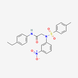 N~1~-(4-ethylphenyl)-N~2~-[(4-methylphenyl)sulfonyl]-N~2~-(3-nitrophenyl)glycinamide