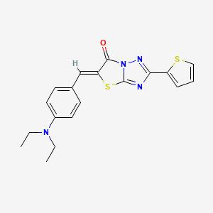 5-[4-(diethylamino)benzylidene]-2-(2-thienyl)[1,3]thiazolo[3,2-b][1,2,4]triazol-6(5H)-one