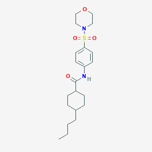 4-butyl-N-[4-(morpholin-4-ylsulfonyl)phenyl]cyclohexanecarboxamide