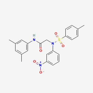 N~1~-(3,5-dimethylphenyl)-N~2~-[(4-methylphenyl)sulfonyl]-N~2~-(3-nitrophenyl)glycinamide