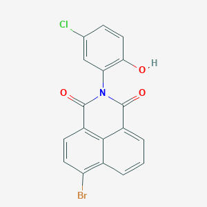 molecular formula C18H9BrClNO3 B3633418 6-bromo-2-(5-chloro-2-hydroxyphenyl)-1H-benzo[de]isoquinoline-1,3(2H)-dione 