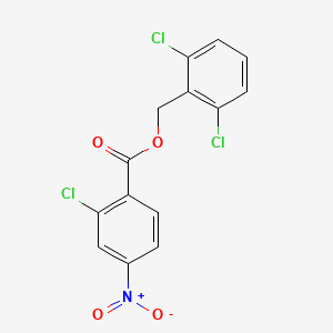 molecular formula C14H8Cl3NO4 B3633424 2,6-dichlorobenzyl 2-chloro-4-nitrobenzoate 