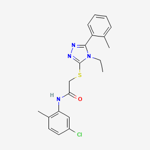 N-(5-chloro-2-methylphenyl)-2-{[4-ethyl-5-(2-methylphenyl)-4H-1,2,4-triazol-3-yl]sulfanyl}acetamide