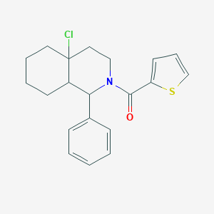 molecular formula C20H22ClNOS B363356 (4a-chloro-1-phenyloctahydroisoquinolin-2(1H)-yl)(thiophen-2-yl)methanone CAS No. 1005040-58-3