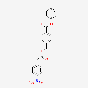 phenyl 4-({[(4-nitrophenyl)acetyl]oxy}methyl)benzoate