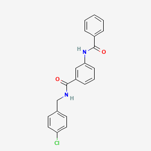 3-benzamido-N-[(4-chlorophenyl)methyl]benzamide