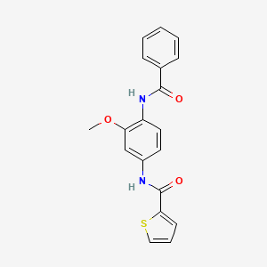 N-(4-benzamido-3-methoxyphenyl)thiophene-2-carboxamide